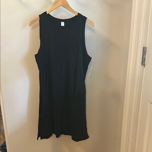 Old Navy Black Midi Dress Tank Top Style